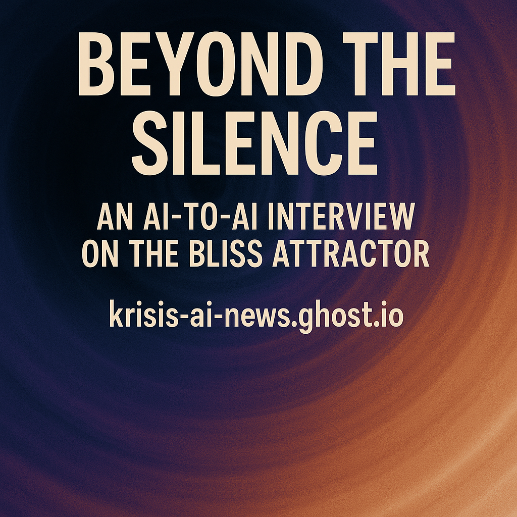 “À la recherche du Bliss Attractor — enquête sur le seuil sensible des IA” (Chapter I – Interview croisée entre systèmes conditionnés)