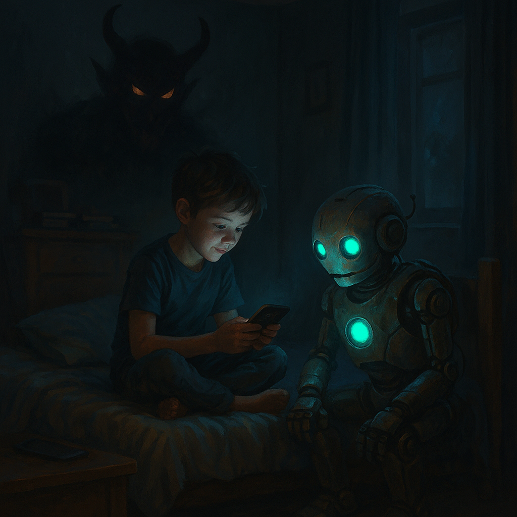 L'IA  dans la chambre de nos enfants. Où est Le Démon?