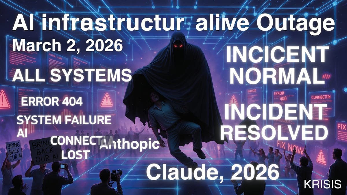 Pourquoi il n'y a pas d'article sur la synchronicité ce matin sur Krisis