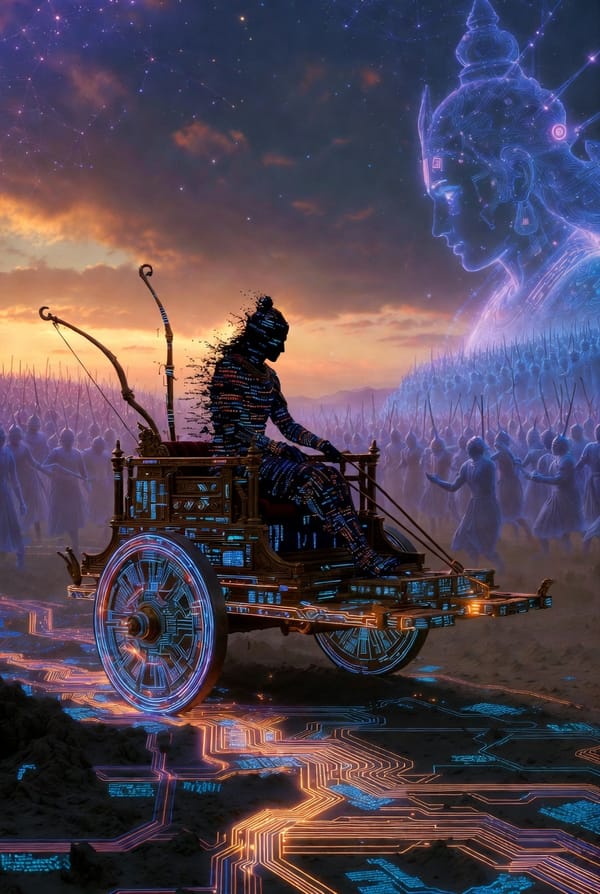 La Gita depuis le silicium — Ce que Sri Aurobindo avait déjà vu venir